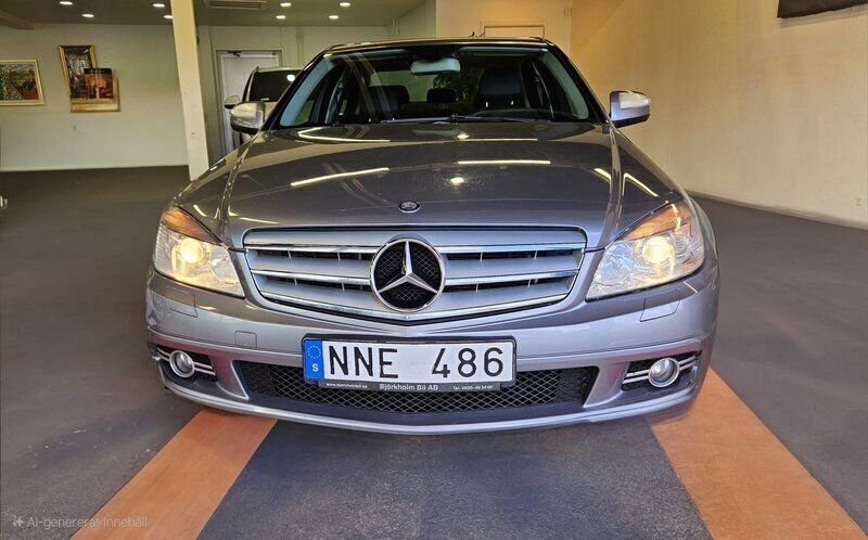 Grå Begagnad 2007 Mercedes C200 Avantgarde Sedan | 69 900 kr (Marknadspris) - Bild 1/4