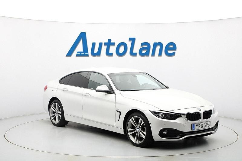 Vit Begagnad 2018 BMW 420 Gran Coupé Sport Line Sportkupé | 229 900 kr (Bra pris) - Bild 1/2