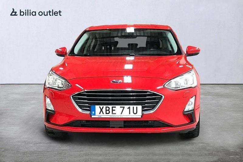 Begagnad Ford Focus Titanium 125 HK (91 kW) 2019 Röd Halvkombi