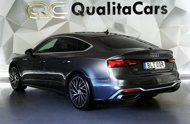 Begagnad Audi A5 Sportback S-Line 266 HK (195 kW) 2021 Grå Halvkombi