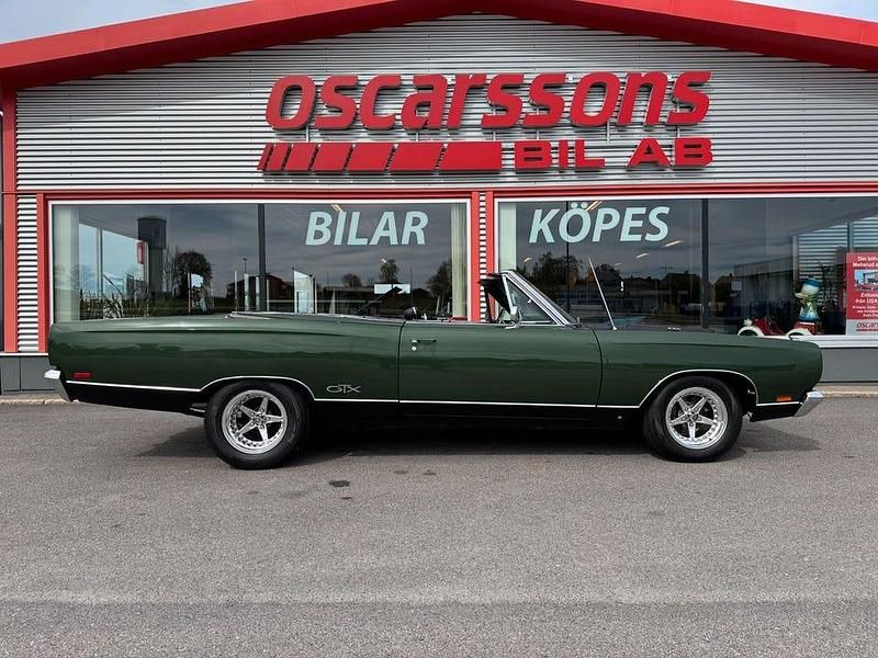 Begagnad Plymouth GTX 375 HK (275 kW) 1969 F8 ivy green metallic Cab