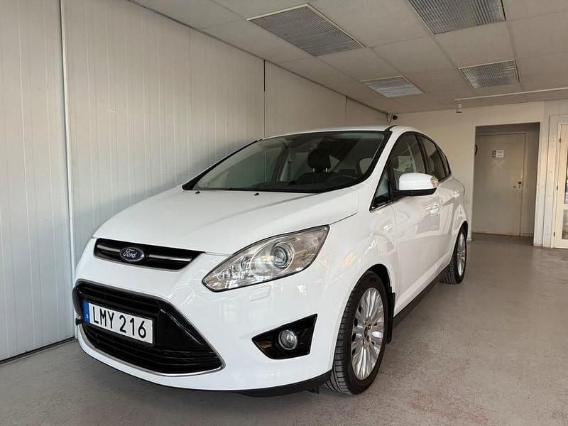 Vit Begagnad 2014 Ford C-MAX Titanium Minibuss | 99 900 kr (Lite dyr) - Bild 1/4