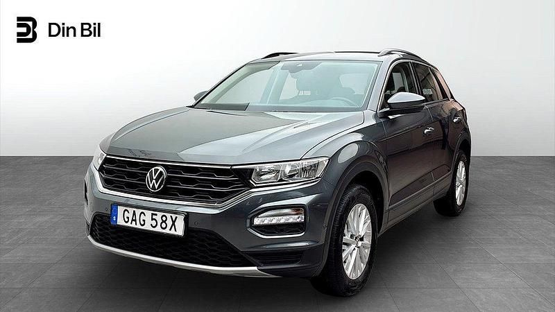 Mörkgrå (indium grey metallic) Begagnad 2021 VW T-Roc SUV | 249 900 kr (Marknadspris) - Bild 1/4