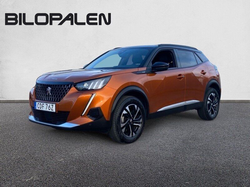 Orange Begagnad 2023 Peugeot 2008 GTi SUV | 239 900 kr (Bra pris) - Bild 1/4