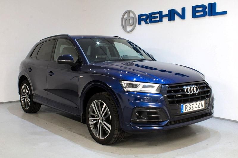 Blå Begagnad 2019 Audi Q5 S-Line SUV | 369 000 kr (Marknadspris) - Bild 1/4