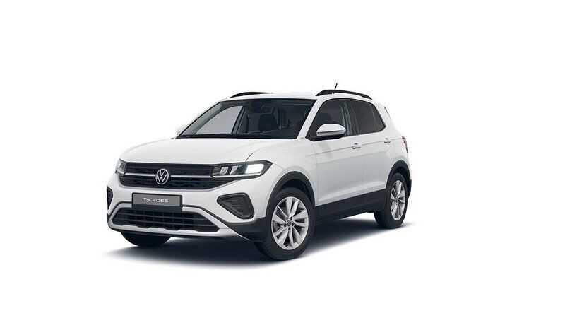 Vit Ny 2025 VW T-Cross Life SUV | 310 600 kr (Marknadspris) - Bild 1/4