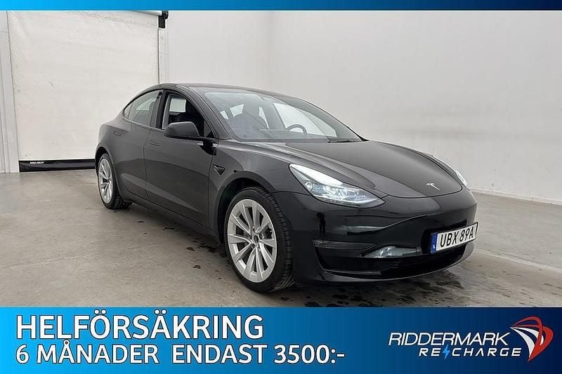 Svart Begagnad 2022 Tesla Model 3 Long Range AWD Sedan | 378 900 kr (Lite dyr) - Bild 1/3