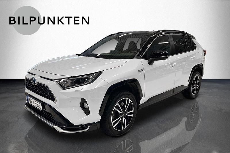 Vitmet/svart Begagnad 2020 Toyota RAV4 Hybrid Premium SUV | 384 900 kr (Marknadspris) - Bild 1/4