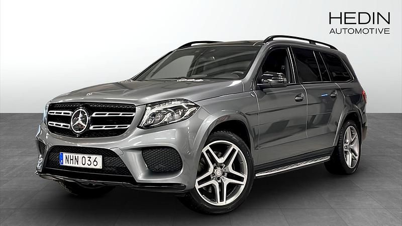 Grå Begagnad 2018 Mercedes GLS350 SUV | 389 900 kr (Bra pris) - Bild 1/4
