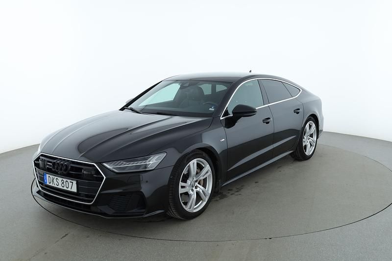 Grå Begagnad 2018 Audi A7 Sportback Halvkombi | 398 000 kr (Marknadspris) - Bild 1/4