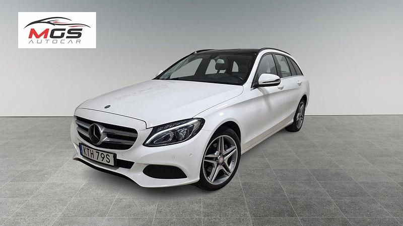 Vit Begagnad 2017 Mercedes C220 Kombi | 124 900 kr (Bra pris) - Bild 1/4