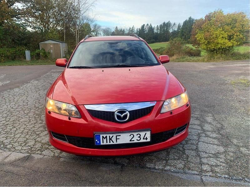 Röd Begagnad 2007 Mazda 6 Touring Kombi | 17 000 kr - Bild 1/4