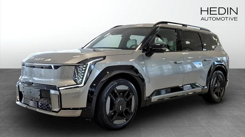 Grå (grey) Ny 2025 Kia EV9 GT-Line SUV | 877 900 kr (Marknadspris) - Bild 1/4