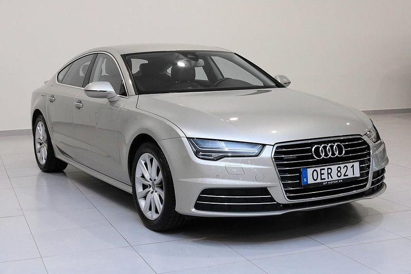 Silver Begagnad 2016 Audi A7 Sportback Halvkombi | 249 900 kr (Marknadspris) - Bild 1/4