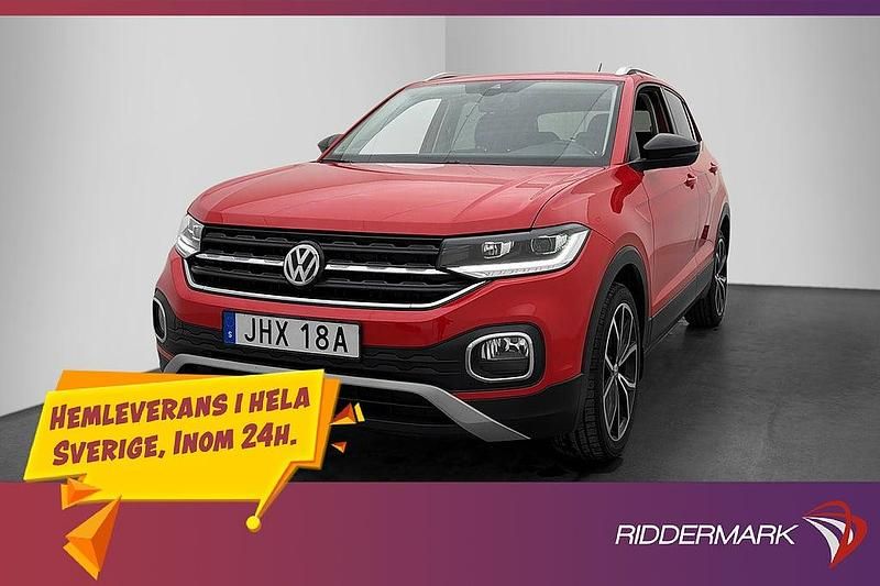 Röd Begagnad 2019 VW T-Cross Design SUV | 174 800 kr (Marknadspris) - Bild 1/3