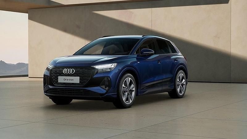 Blå Begagnad 2024 Audi Q4 e-tron S-Line SUV | 589 000 kr - Bild 1/4