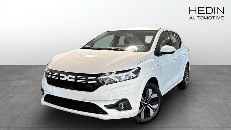 Vit (white) Ny 2025 Dacia Sandero Expression Halvkombi | 219 900 kr (Marknadspris) - Bild 1/4