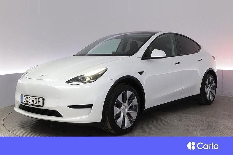 Vit Begagnad 2024 Tesla Model Y Standard Range SUV | 429 900 kr (Bra pris) - Bild 1/4