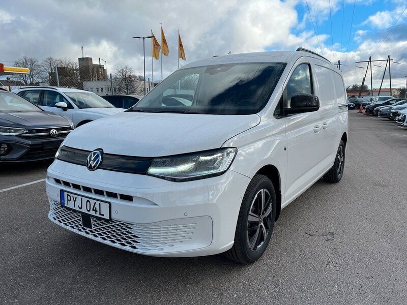 Vit Ny 2025 VW Caddy Maxi Minibuss | 448 750 kr (Marknadspris) - Bild 1/4