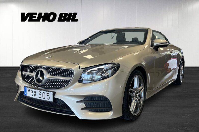 Silver Begagnad 2017 Mercedes E200 AMG line Cab | 459 000 kr (Lite dyr) - Bild 1/4