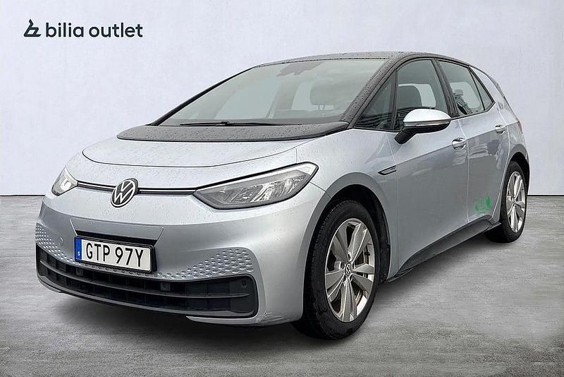 Silver Begagnad 2020 VW ID.3 Pro Performance Halvkombi | 139 900 kr (Marknadspris) - Bild 1/4