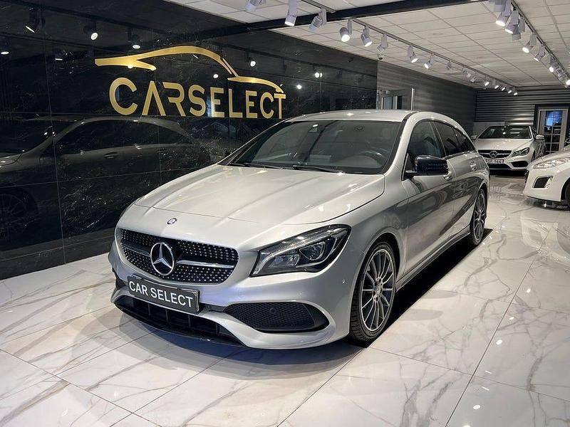 Silver Begagnad 2017 Mercedes CLA220 Shooting Brake AMG Kombi | 199 000 kr (Marknadspris) - Bild 1/4