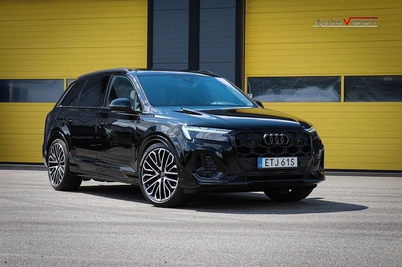 Svart Begagnad 2024 Audi Q7 S-Line SUV | 939 000 kr - Bild 1/4