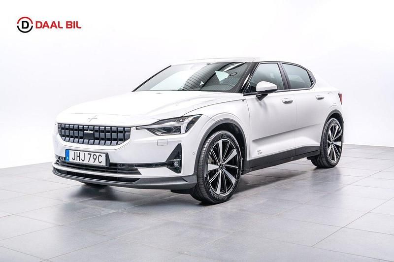 Begagnad Polestar 2 Long Range Dual motor 309 kW (421 HK) 2021 Vit Halvkombi
