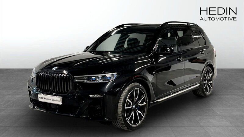 Svart Begagnad 2022 BMW X7 M Sport SUV | 889 900 kr - Bild 1/4