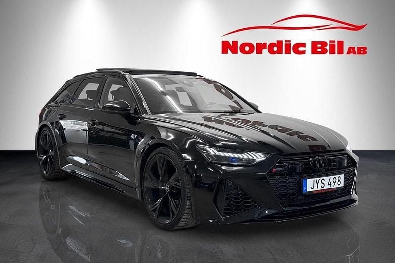 Svart Begagnad 2021 Audi RS6 Comfort Kombi | 1 099 900 kr (Marknadspris) - Bild 1/4
