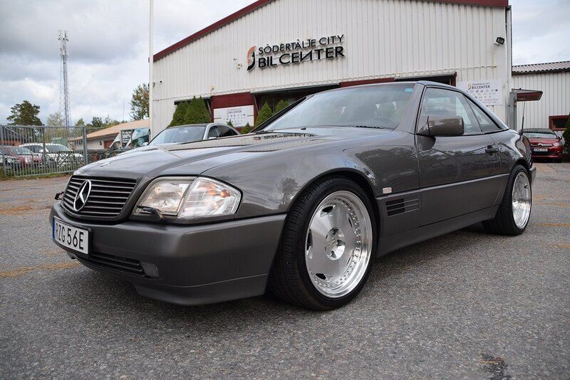 Grå Begagnad 1990 Mercedes SL500 Cab | 239 990 kr - Bild 1/4