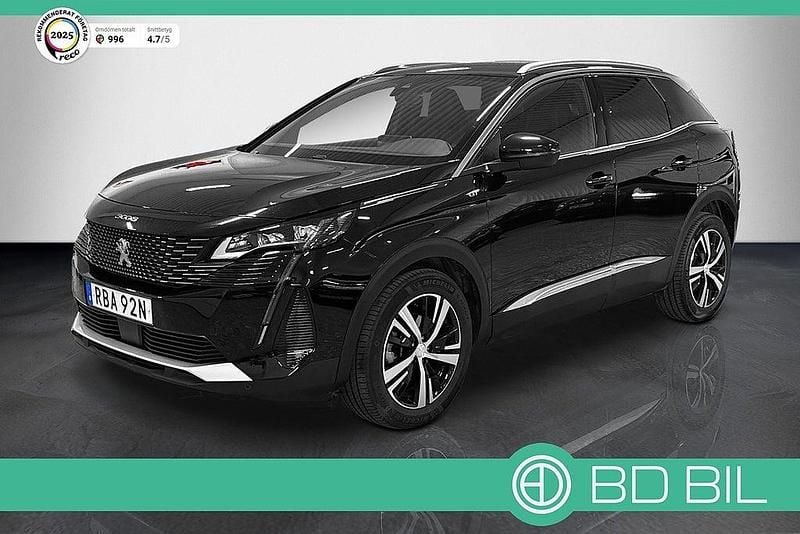 Svart Begagnad 2024 Peugeot 3008 GT-line SUV | 249 900 kr (Bra pris) - Bild 1/3
