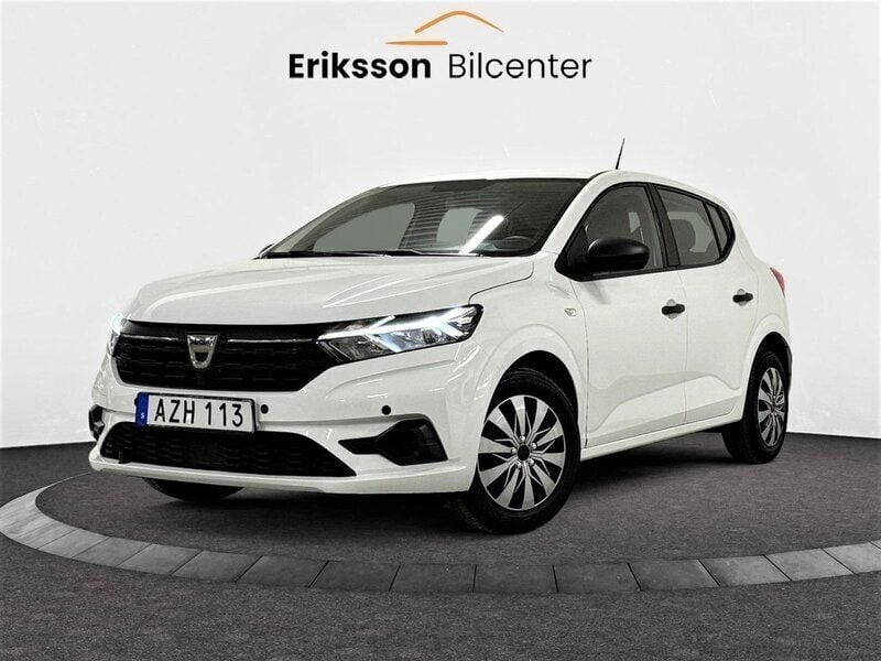 Vit Begagnad 2021 Dacia Sandero Halvkombi | 99 900 kr - Bild 1/4