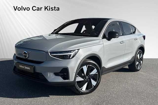 Grå Begagnad 2023 Volvo EC40 Single Motor Extended Range SUV | 419 900 kr (Dyr) - Bild 1/3
