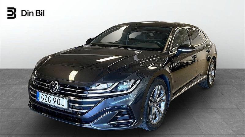 Mörkgrå Begagnad 2022 VW Arteon R-line Kombi | 339 900 kr (Marknadspris) - Bild 1/4