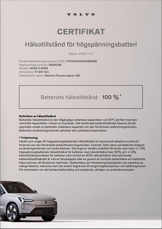 Begagnad Volvo XC60 Plus 355 HK (261 kW) 2025 Grå SUV