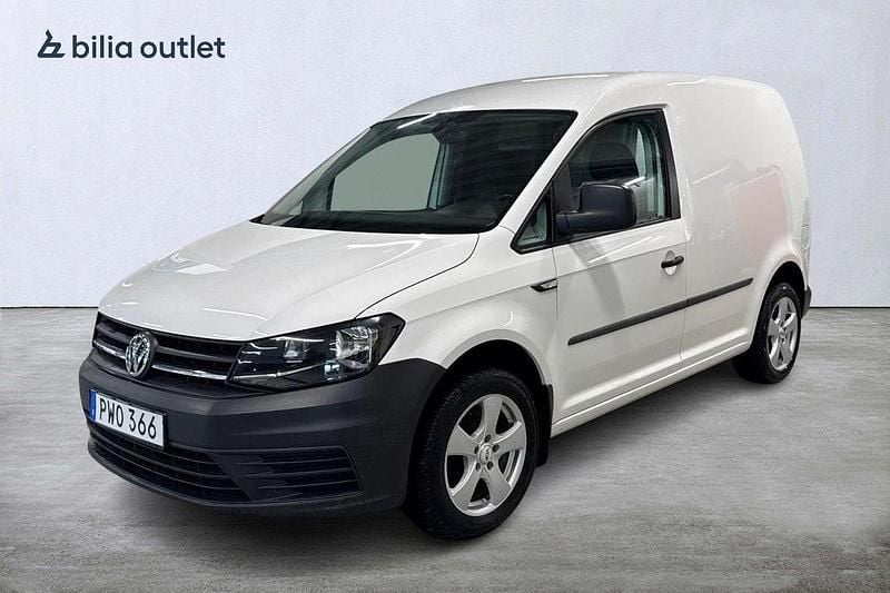 Vit Begagnad 2016 VW Caddy Minibuss | 139 000 kr (Marknadspris) - Bild 1/4
