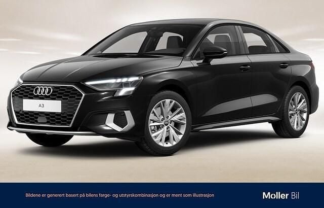 Brilliantsvart Begagnad 2023 Audi A3 Advanced Plus Sedan | 239 900 kr (Marknadspris) - Bild 1/4