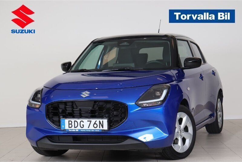 Blå Begagnad 2024 Suzuki Swift Halvkombi | 234 900 kr (Lite dyr) - Bild 1/4
