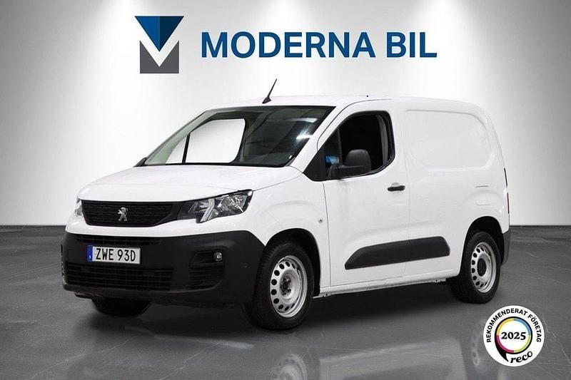 Vit Begagnad 2019 Peugeot Partner Van | 99 900 kr (Bra pris) - Bild 1/4