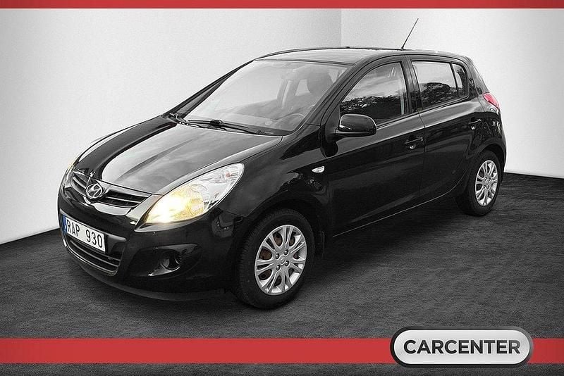 Svart Begagnad 2010 Hyundai i20 Select Halvkombi | 87 500 kr (Marknadspris) - Bild 1/4