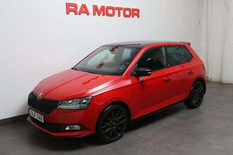 Röd Begagnad 2019 Skoda Fabia Monte Carlo Halvkombi | 139 800 kr (Marknadspris) - Bild 1/3
