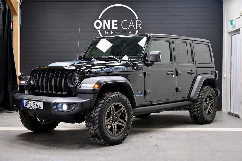 Svart Begagnad 2021 Jeep Wrangler Rubicon SUV | 649 800 kr - Bild 1/4