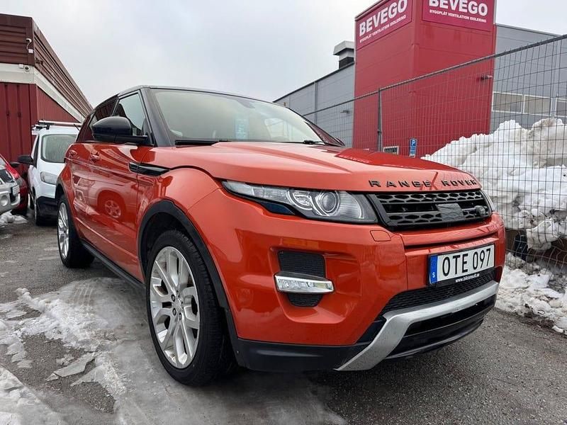 Orange candy metallic Begagnad 2015 Land Rover Range Rover evoque | 209 440 kr - Bild 1/4