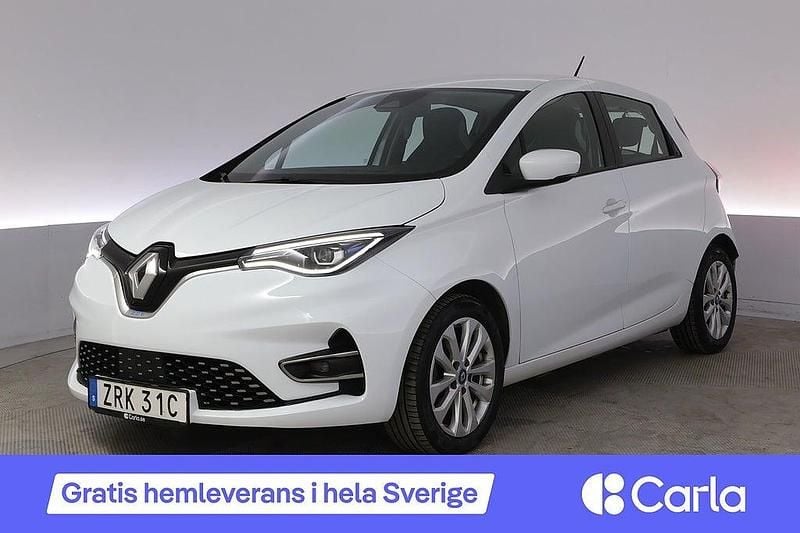 Vit Begagnad 2021 Renault Zoe Zen Halvkombi | 159 990 kr (Marknadspris) - Bild 1/4