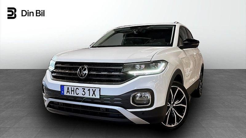Vit Begagnad 2022 VW T-Cross GT SUV | 219 900 kr (Marknadspris) - Bild 1/4