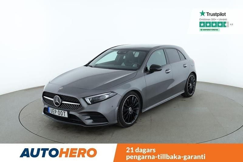 Mörkgrå (grå) Begagnad 2020 Mercedes A250 AMG Halvkombi | 334 000 kr (Lite dyr) - Bild 1/4