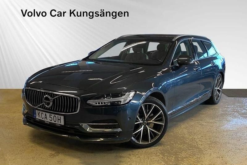 Begagnad Volvo V90 Inscription 397 HK (291 kW) 2020 Blå Kombi
