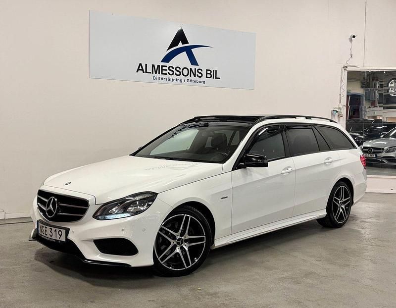 Vit Begagnad 2015 Mercedes E220 AMG Kombi | 179 900 kr (Dyr) - Bild 1/4