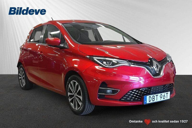 Röd Begagnad 2021 Renault Zoe Intens Halvkombi | 149 900 kr (Marknadspris) - Bild 1/4